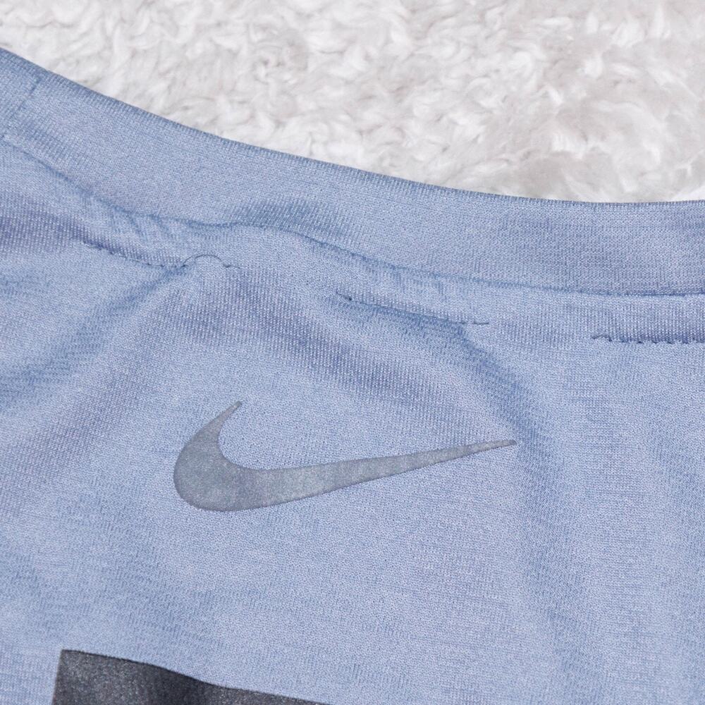 Nike Dri-Fit Stone Light Blue Running Short Sleeve T Shirt Womens Size XL - Picture 13 of 14